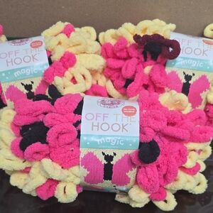 Off The Hook Magic Pink and Yellow Yarn